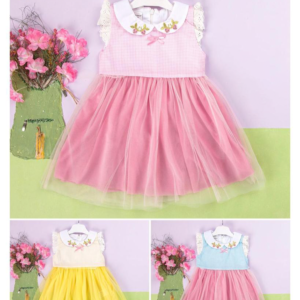 TODDLER GIRL FLUTTER SLEEVE CHIFFON DRESS