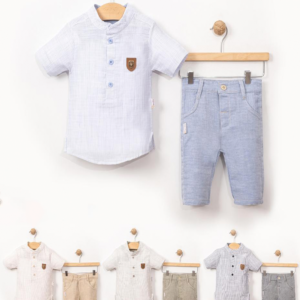 2PCS TODDLER BOY/LITTLE KID COTTON SHIRT WITH SHORT