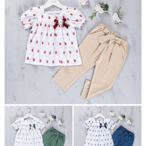 2PCS TODDLER GIRL DRESS SET