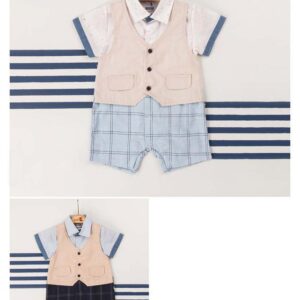 BABY BOY COTTON JUMPSUIT
